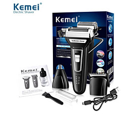 Maquina Barbear Shaver Kemei 3 Em 1 KM-6558