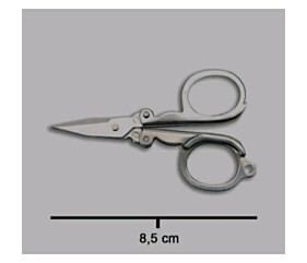 Tesoura dobrável hero  com 12 uni