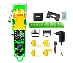 Maquina de cortar cabelo transparente Wmark NG308