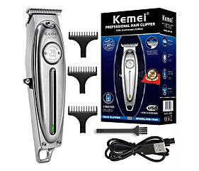 Aparador de pelo Kemei KM1949 prateado