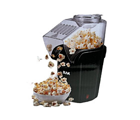 Pipoqueira Elétrica BAK 1200W Sem Óleo Preta