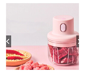 Moedor Alho Elétrico 250ml Sem Fio Cortador De Legumes Triturador De Alimentos Cozinha ML-2029