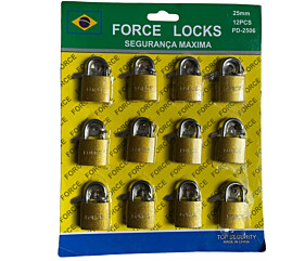 Cartela de Cadeado 25mm c/12