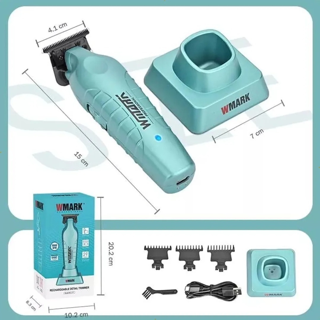 Máquina De Cortar Acabamento Cabelo Wmark NG317