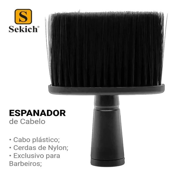 Pincel Espanador Para Cabelo Sekich Nylon Barbeiro Profissional